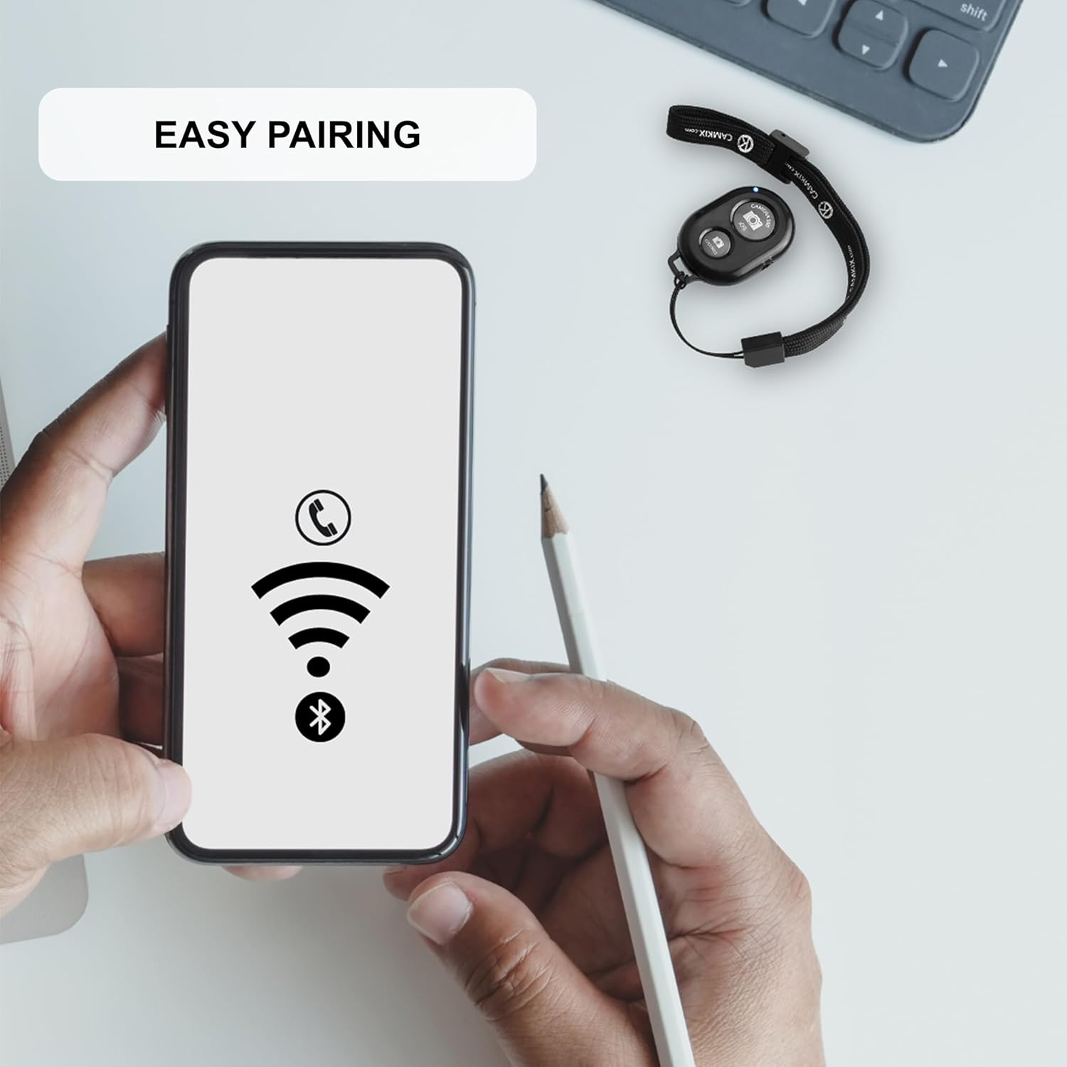 CamKix Camera Shutter Remote Control with Bluetooth Wireless Technology - Create Amazing Photos and Videos Hands-Free - Works with Most Smartphones and Tablets (iOS and Android) - Image 7